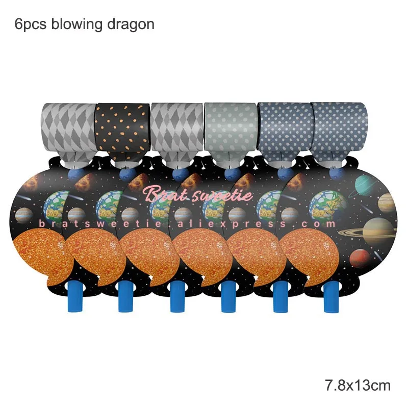 space blow dragon Космические вечерние космонавты и ракеты корабль фольгированные шары галактика солнечная система тема вечерние для мальчиков детские украшения на день рождения - Цвет: space blow dragon