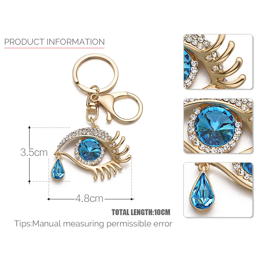 Брелки Dormon с уникальным дизайном в виде разрыва глаз держатель большими голубыми