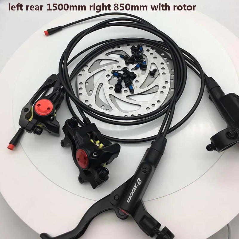 set4 Zoom CR3 электровелосипед, Электрический скутер, выключение питания, переключатель управления, Масляный Гидравлический дисковый тормозной суппорт, складной велосипед f xiaomi M365 - Цвет: set4
