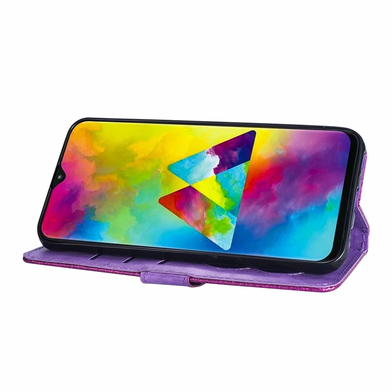 Блеск Чехол-Кошелек из искусственной кожи с подставкой Чехол для samsung Galaxy M10 M20 M30 M40 A10 A20 E A30 A50 A60 A70 силиконовый слайдер застежки-молнии с отделением для карт чехол-книжка