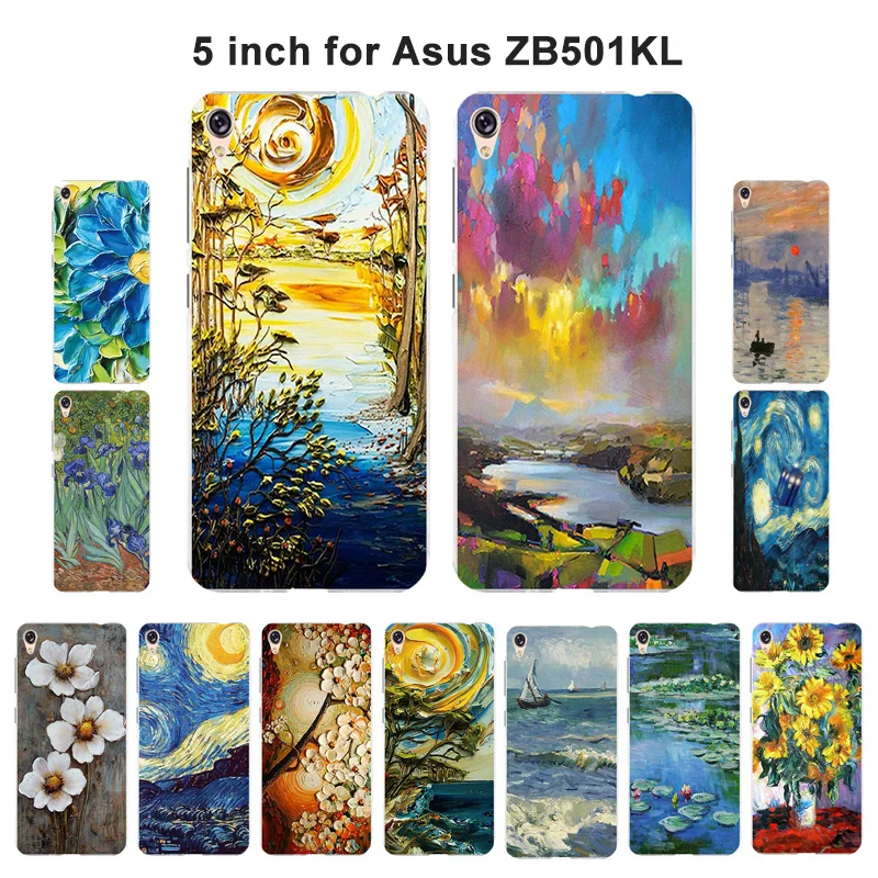 Мягкий чехол из ТПУ для Asus Zenfone Live ZB501KL 5 0 дюйма защитный с масляной росписью|case for