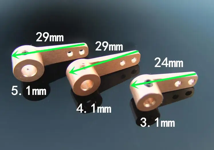 Бесплатная доставка 4 шт. рулевая рукоятка из алюминиевого сплава металлический двигатель одинарная 3/4/5 мм