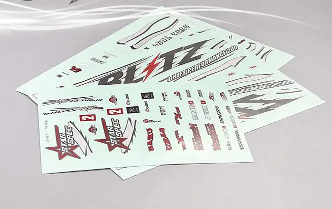 1/24 1/28 Scale RC ONROAD RACE Drift Flat HPI Kyosho Car Body shell Decals Stickers Logos-NNnissan BLITZ DUNLOP ER34 | Игрушки и хобби