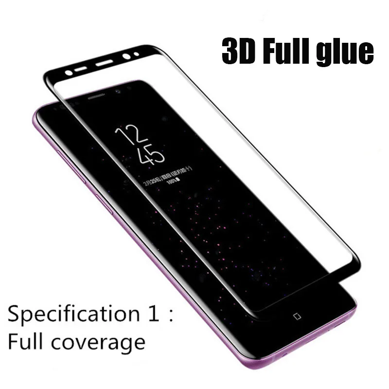 3D изогнутый защитный экран протектор клей на samsung Galaxy S10 S10Plus S8 S8plus S9 S9Plus Полный Клей закаленное стекло