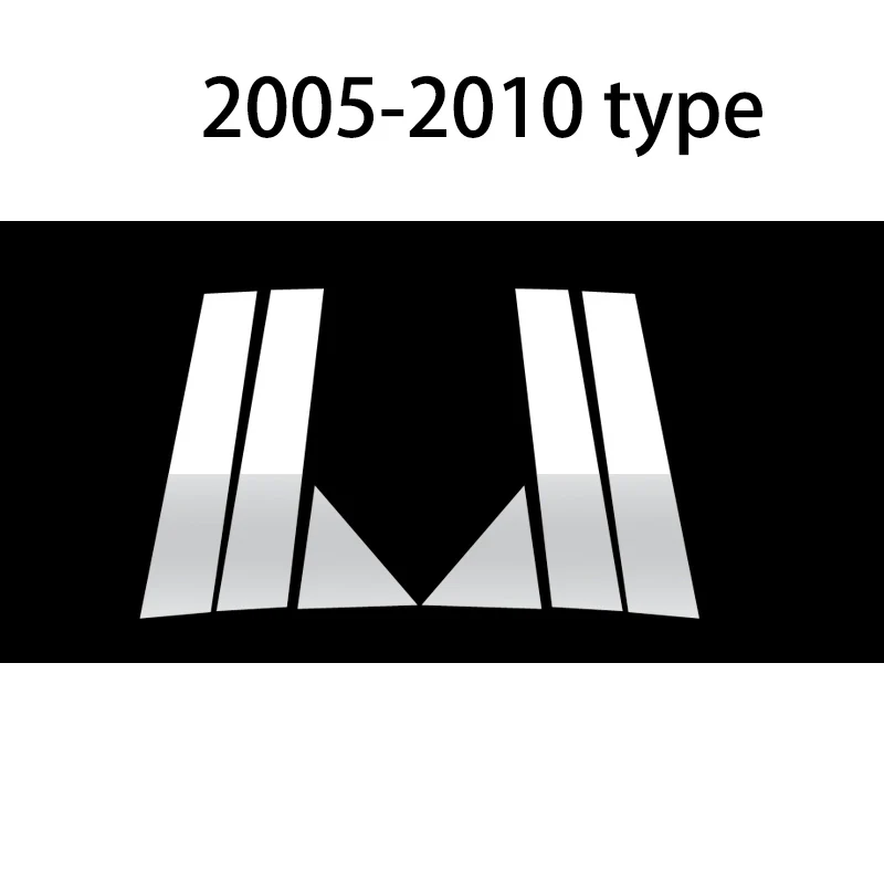 Lsrtw2017 304 нержавеющая сталь окна автомобиля планки для chrysler 300C 2006- 2006 2008 2009 2010 2011 2012 2013 - Название цвета: 2005 to 2010 type