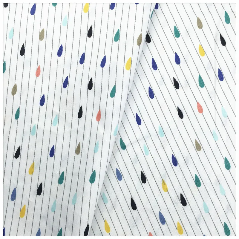 Цветная хлопковая ткань в виде капли дождя жиросжигатель тильда стиле пэчворк