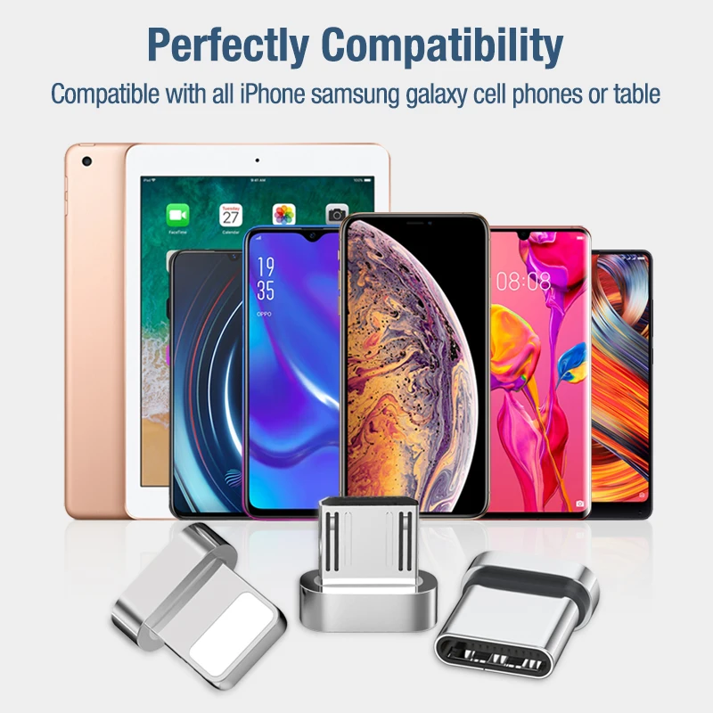 Posugear Магнитный 3 в 1 кабель для быстрой зарядки USB Type C & Micro м iphone зарядный Samsung