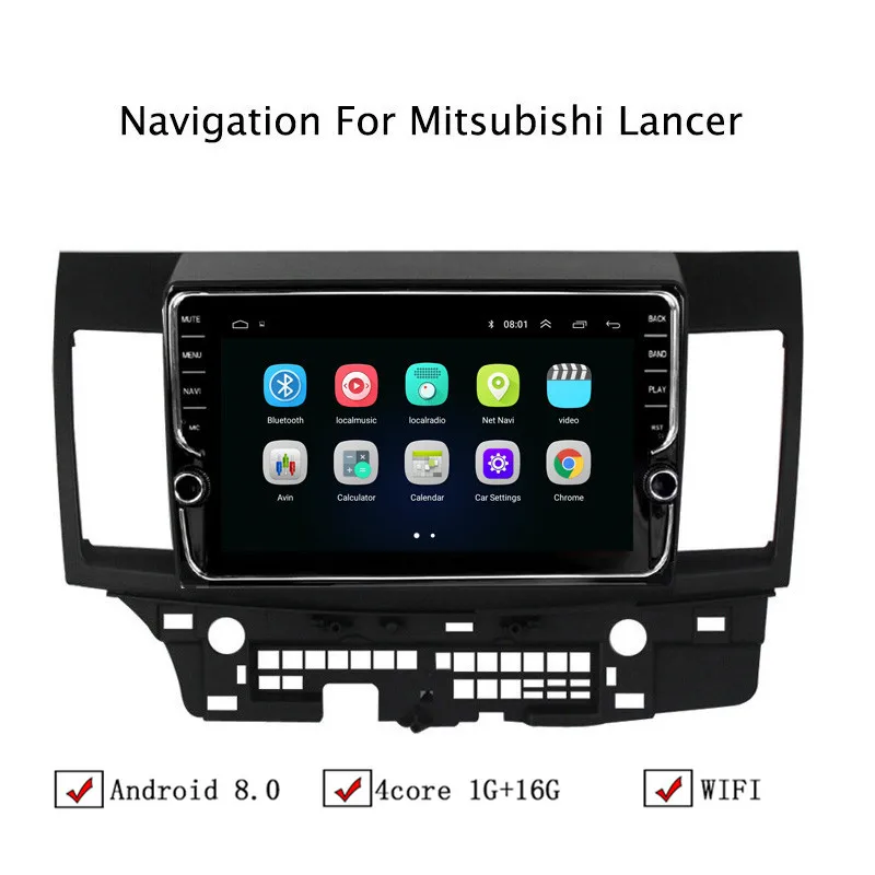 10 1 &quotAndroid 8 Автомобильный gps навигатор для Mitsubishi Lancer 2007 2008 2009 2010 2011-2015