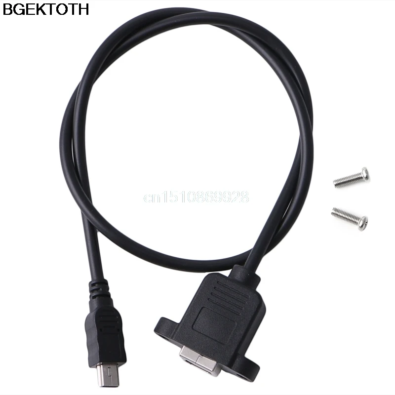 Принтер Панель крепление кабель + винт Mini USB 5 контактный штекер 2 0 B со штекера на