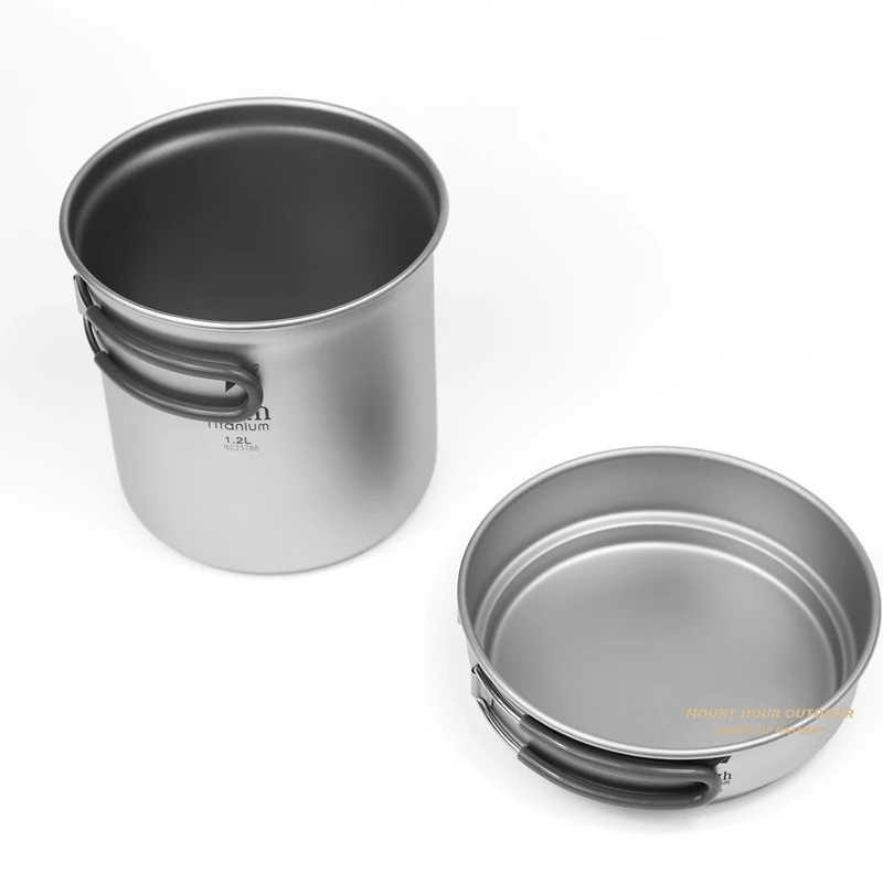 Комплект кастрюль из чистого титана Keith посуда для кемпинга путешествий пикника