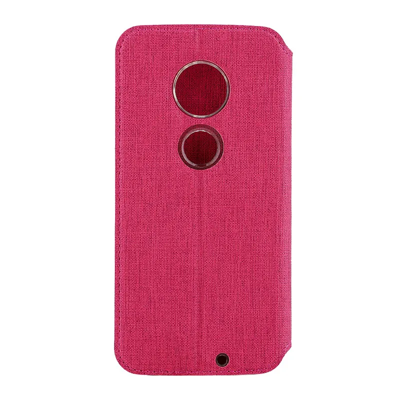 Luxury For Motorola MOTO G7 Case Auto Magnetic Leather Flip Book Cover Case For Motorola MOTO G7 G7 Plus Stand Wallet Phone Case - Цвет: Rose
