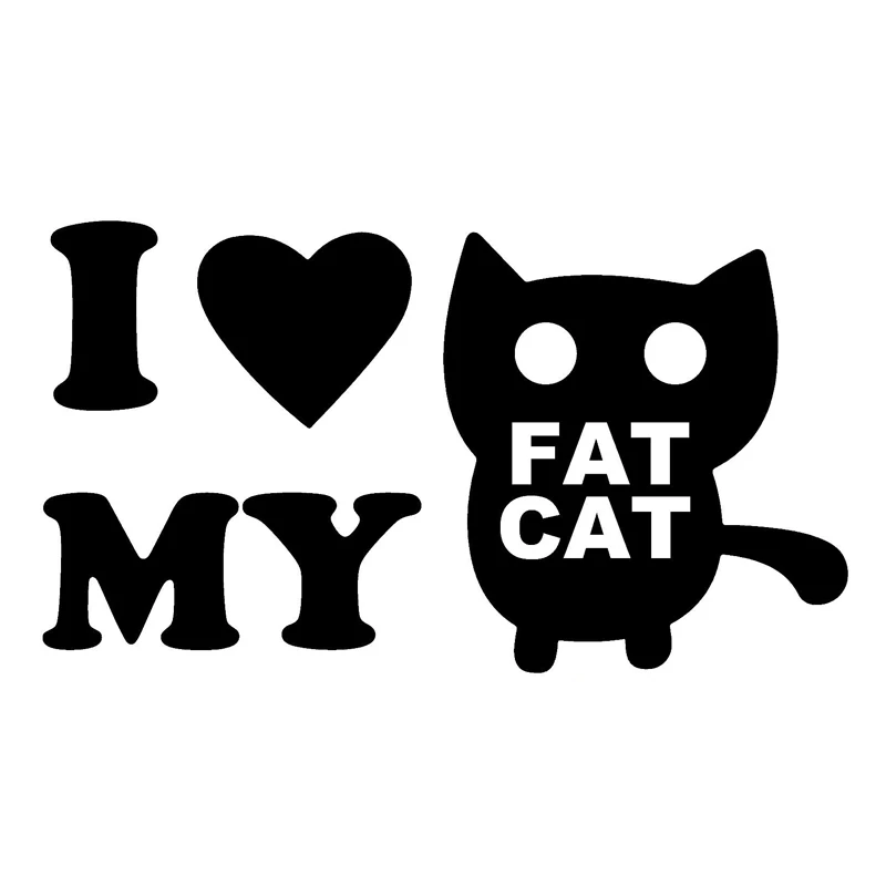 13 5 см * 7 6 I Love My Cat Animal Cartoon наклейка на машину мотоцикл Vinyl|car sticker|cartoon car stickersticker