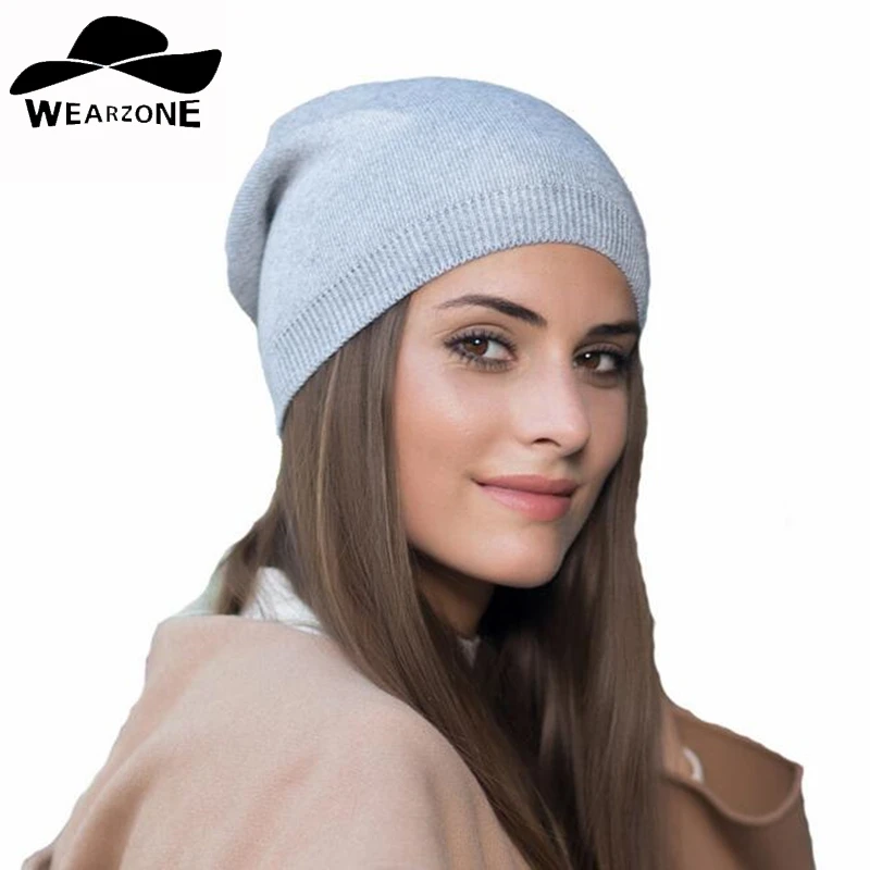 

New Women Beanies Autumn Winter Casual Knitted Caps Solid Snap Slouch Skullies Bonnet Beanie Hats Gorro