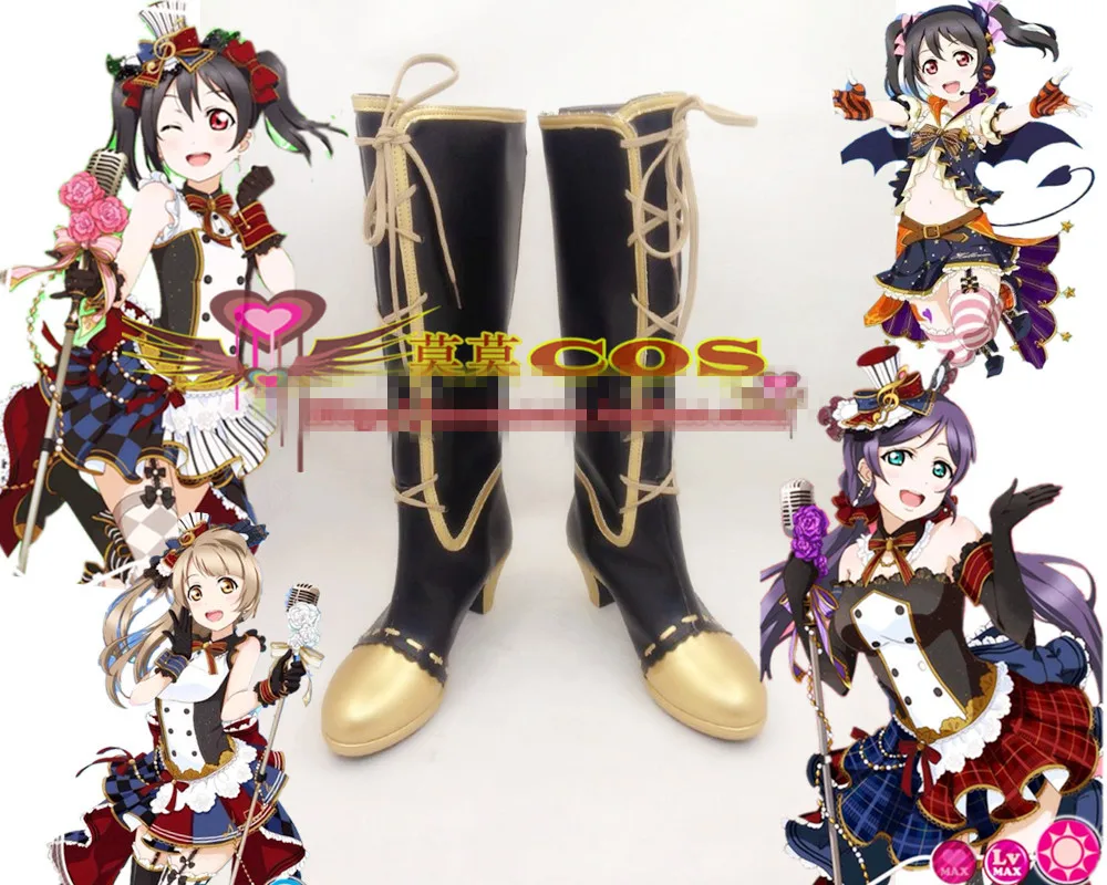 

lovelive Nico Eli Honoka Nozomi Kotori Umi Maki Rin Hanayo Cosplay Shoes Christmas Halloween Shoes Loot Boots High Quality Shoes
