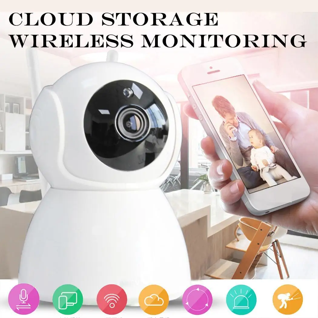 720P беспроводная Wifi ip камера CCTV Android и iOS 100 250V внутренняя/наружная веб системы