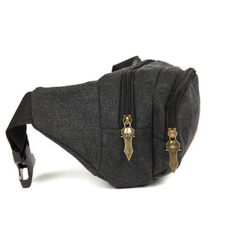 Винтажная мужская сумка-мессенджер повседневная дорожная холщовая маленькая