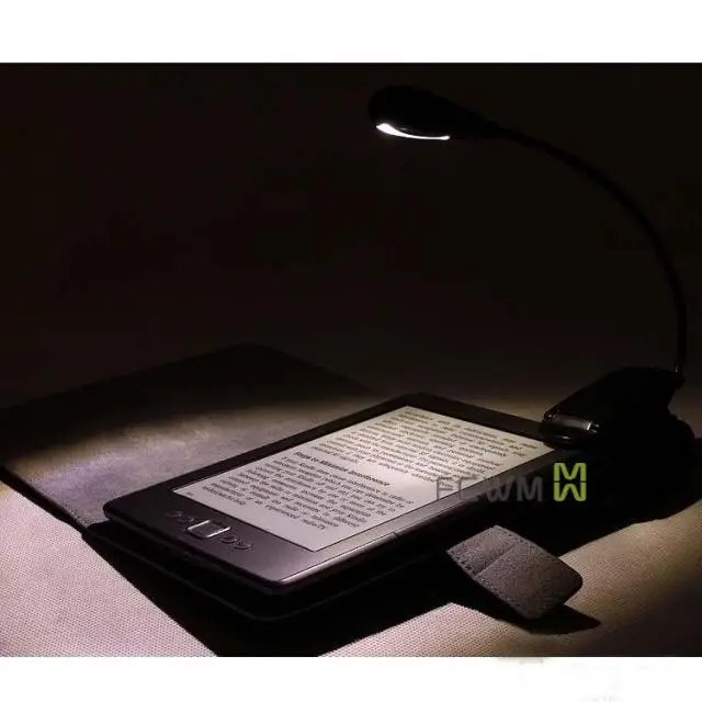 Book Light Recharge Booklight Led Ebook Mini Flexible Bright Clip Reader Reading Lamp Kindle Nook 1Arm*1Led 919AL Free Shipping | Лампы и