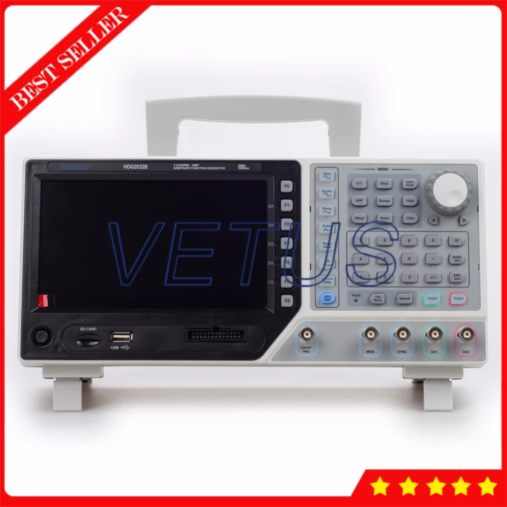 

Hantek HDG2032B 2 Channel 30MHz Frenquency 64M Memory Depth Arbitrary Waveform Function Generator of DDS Technology