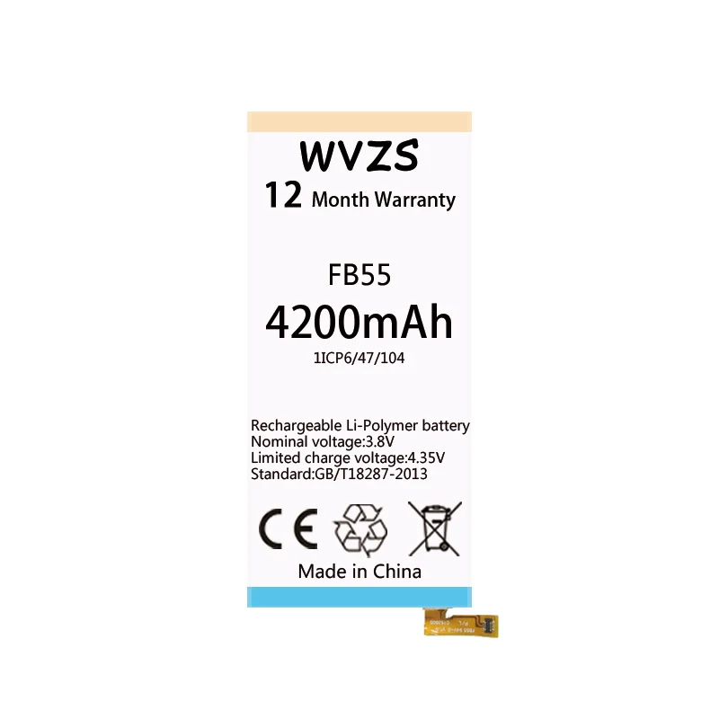 Wvzs 4600 мАч литий-полимерный аккумулятор FB55 для Motorola Moto Droid Turbo 2 XT1585 XT1581 XT1580 X Force