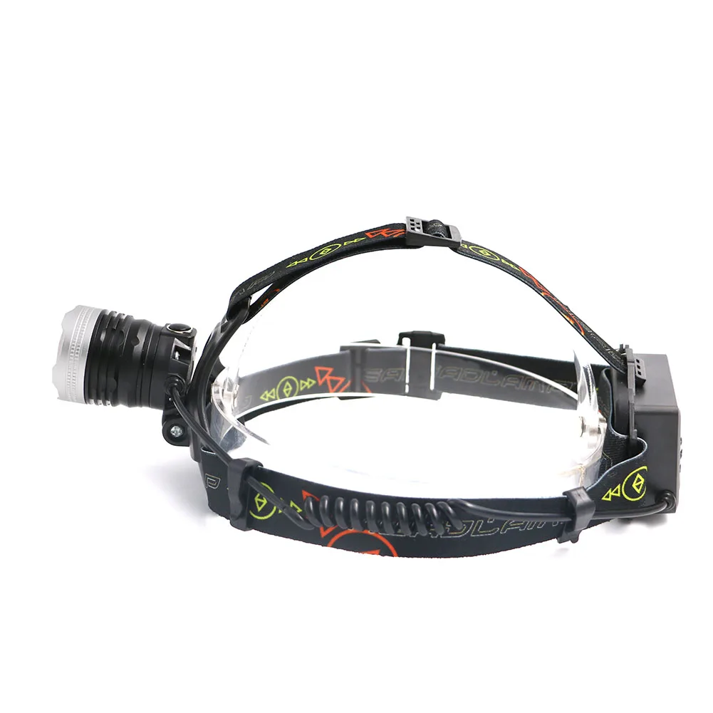 Водонепроницаемый светодиодный налобный фонарь с фокусировкой 1 * + COB 4 режима USB