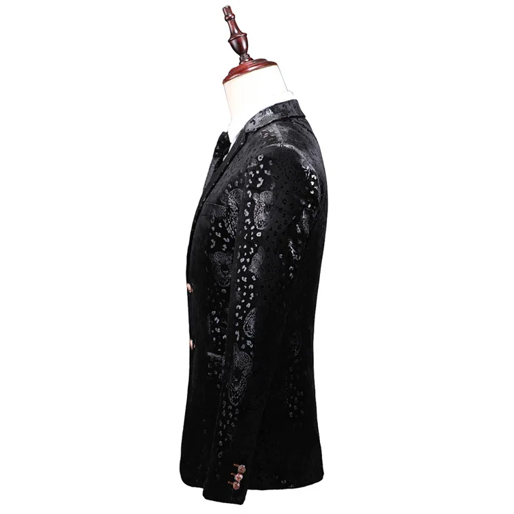 3 предмета костюмы Для мужчин Slim Fit Свадебные костюмы для мужчин дизайн одежды Для мужчин s Цветочный принт костюмы 5XL вечерние ужин элегантное платье Q414