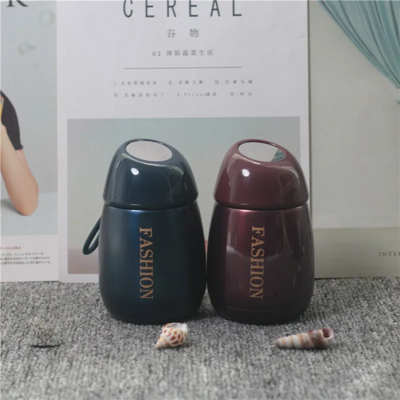 

2019 Newest 280ml Thermos Bottle Stainless Steel Vacuum Flask with Carry Case Portable Outdoor Travel Insulated Water Bottle