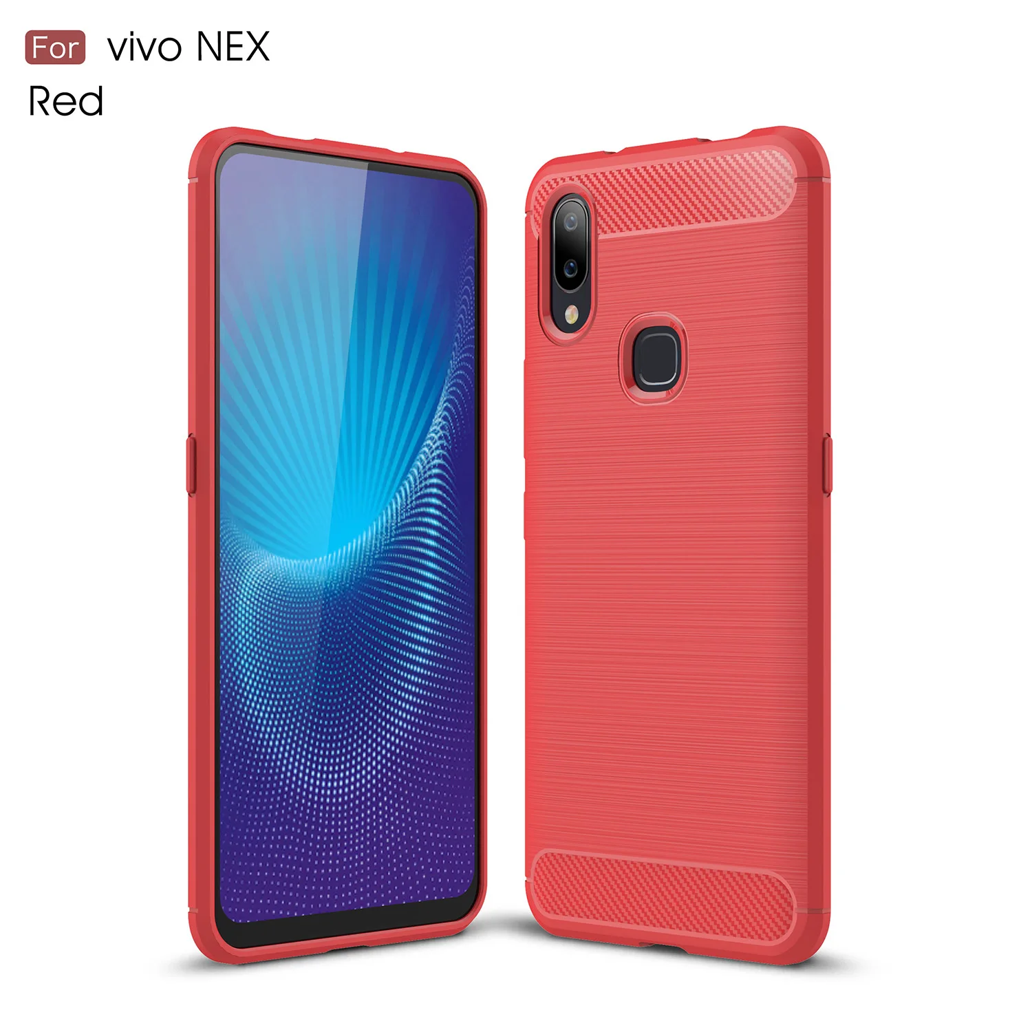 Силиконовые чехлы Guxinya BBK Vivo NEX A Shell для Capa мягкий чехол из углеродного волокна