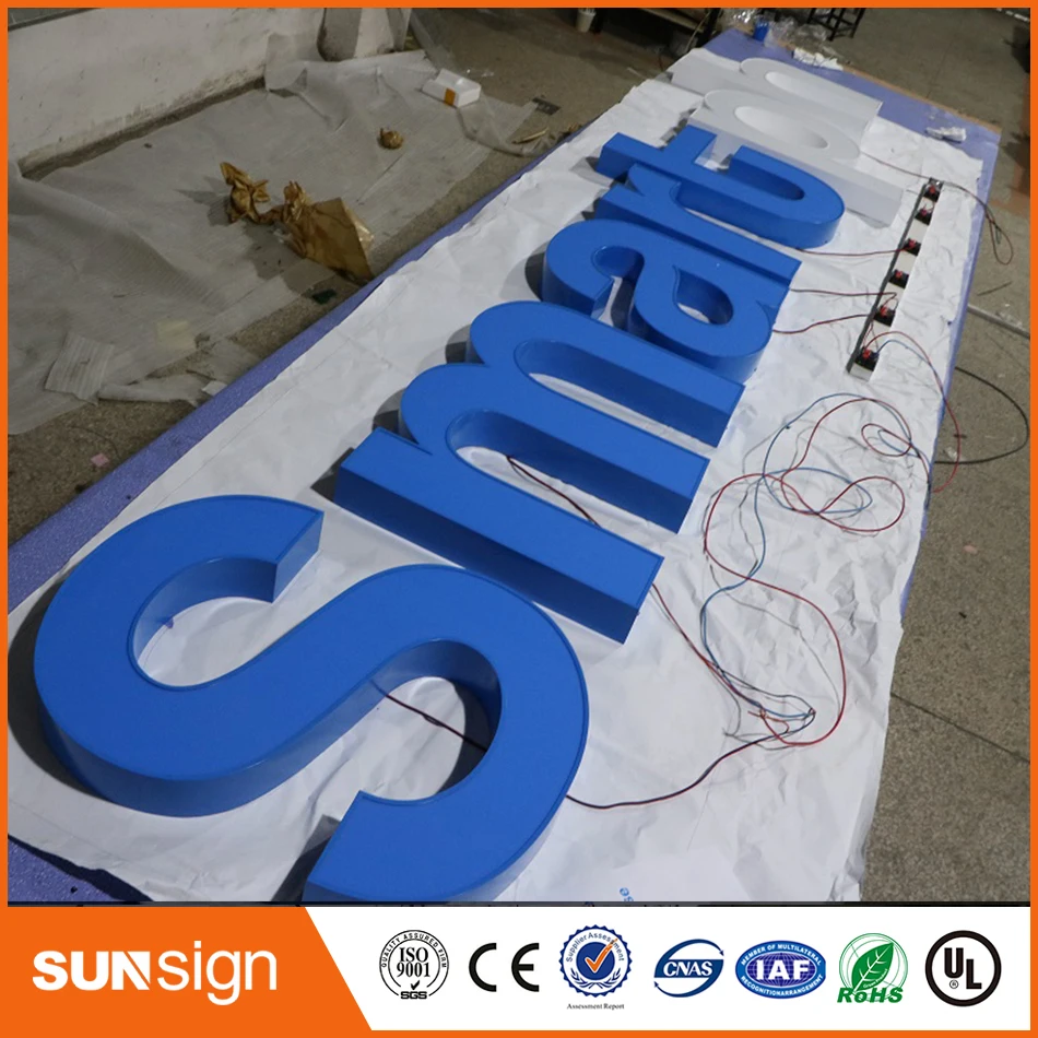 Наружная 3d реклама на заказ акриловые светодиодные буквы канальный знак|channel