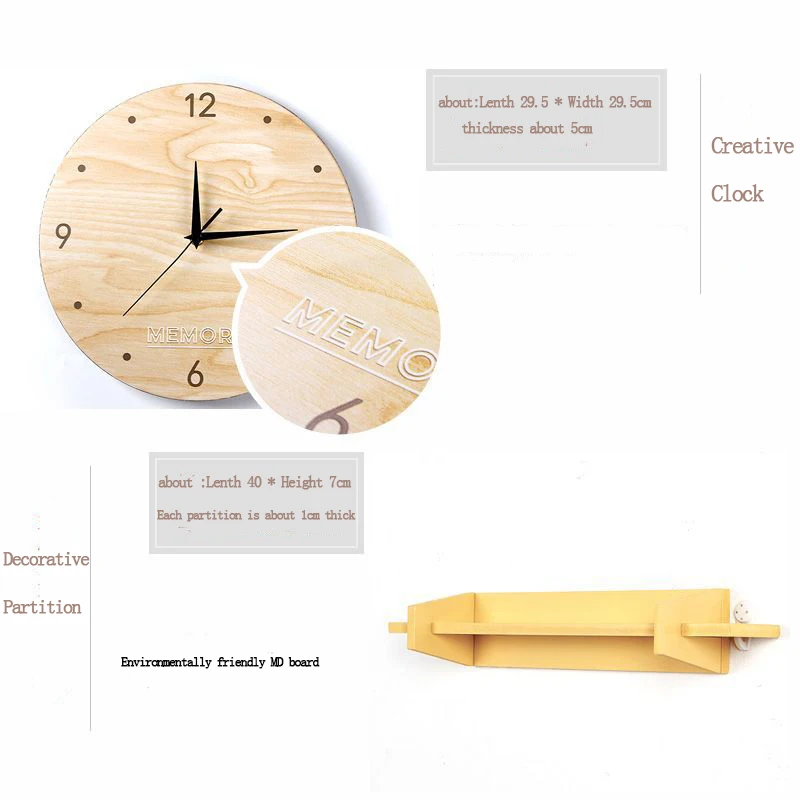 5 шт./компл. с часами Современная стильная фоторамка для Картины коллаж Комплект