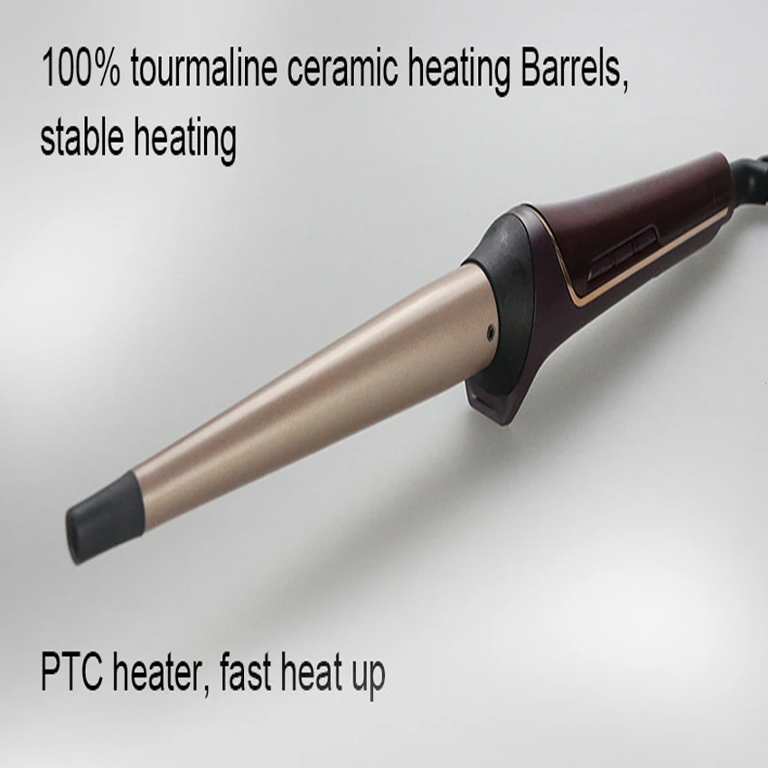 Бигуди конические щипцы для завивки с одной трубкой керамическая глазурная