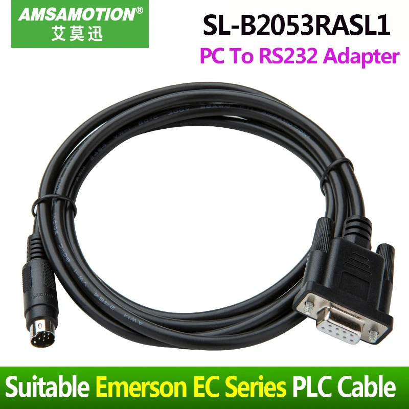 _ Подходит для программируемого кабеля Emerson EC Series PLC EC10 EC20 EC10A PC к адаптеру RS232