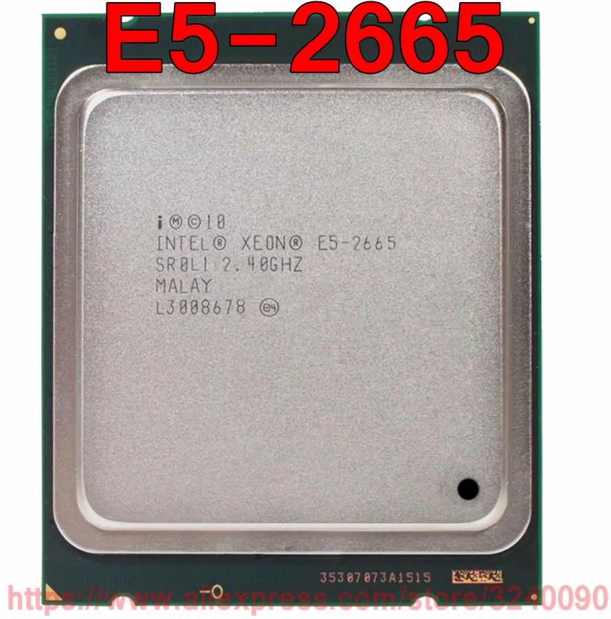 

Intel Xeon CPU E5-2665 SR0L1 2.40GHz 8-Core 20M LGA2011 E5 2665 processor free shipping speedy ship out