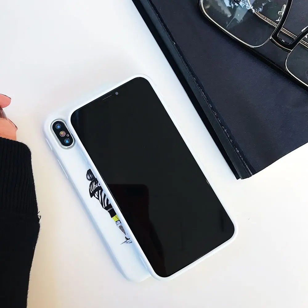 WULAWUKU Fashion cartoon rebel girl lovely soft candy tpu case For iphone X 8 8plus 7 7plus 6 6s plus back covers phone |