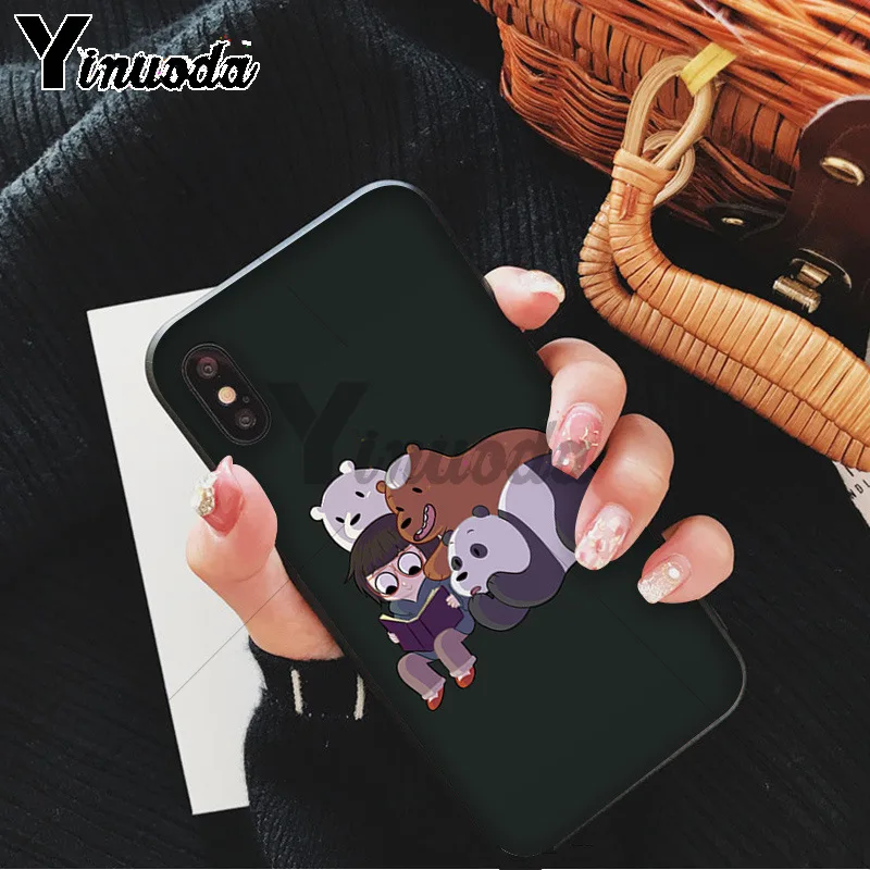 Yinuoda Мы Голые Медведи miniso Coque чехол для телефона для iPhone 6S 6plus 7plus 8 8Plus X Xs MAX 5 5S XR - Цвет: A10