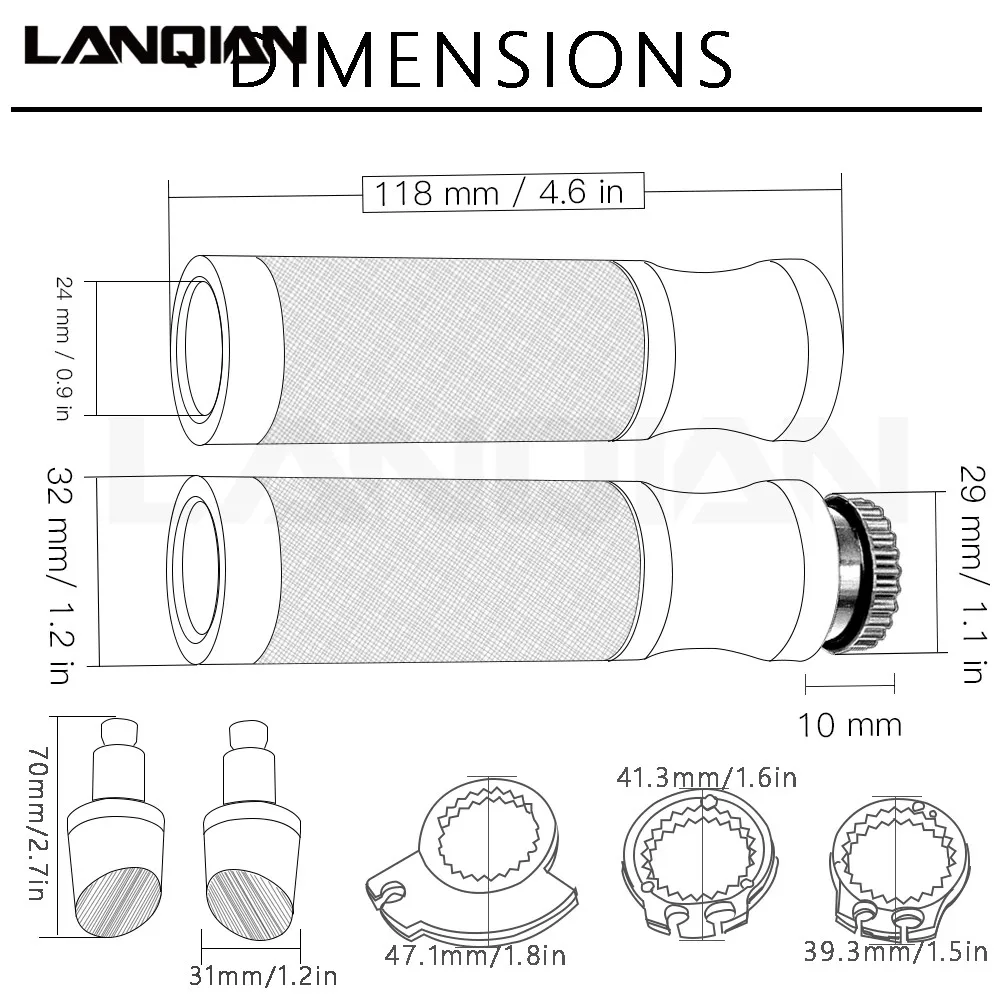 Заглушки для руля мотоцикла Kawasaki Ninja ZX6 ZX6R ZX7R ZX9R ZX12R ZX14R ZX500R CNC 7/8 22 мм/24 мм |