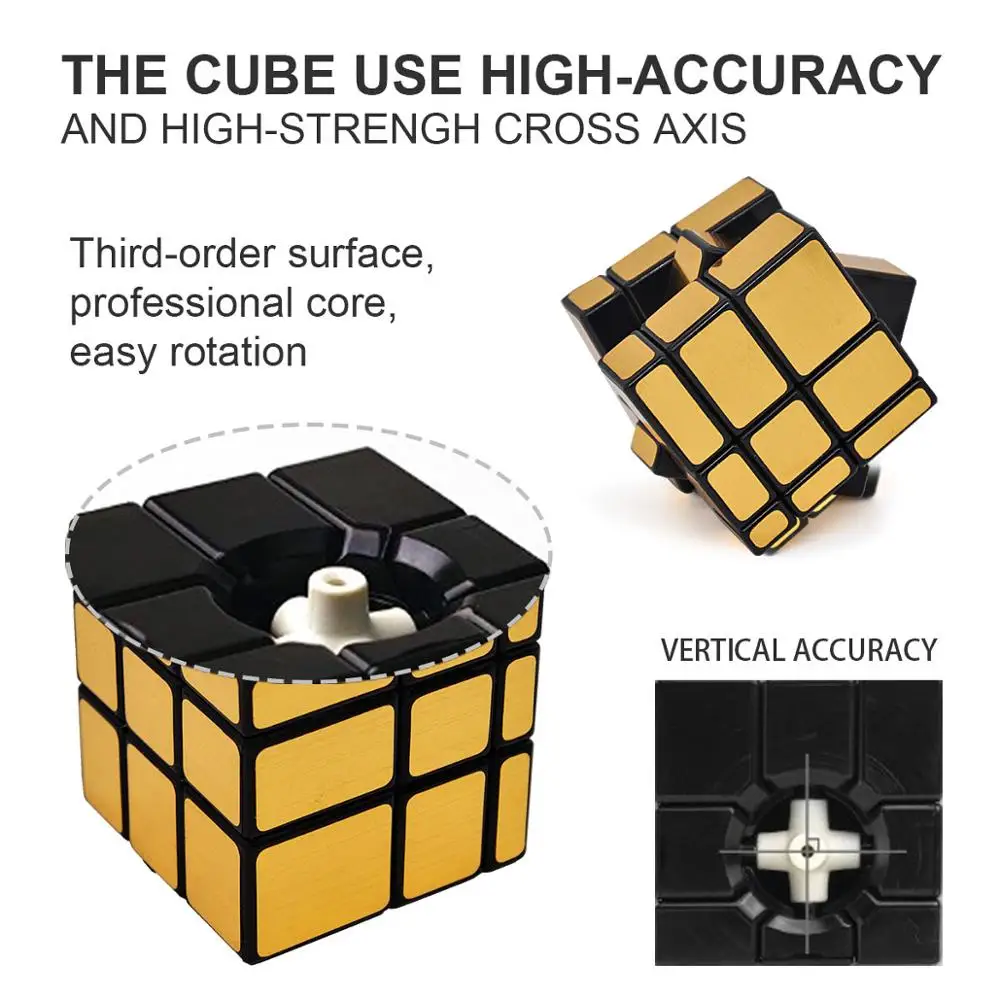 Зеркальные 3x3x3 Волшебные кубики скоростной пазл обучающие игрушки для детей