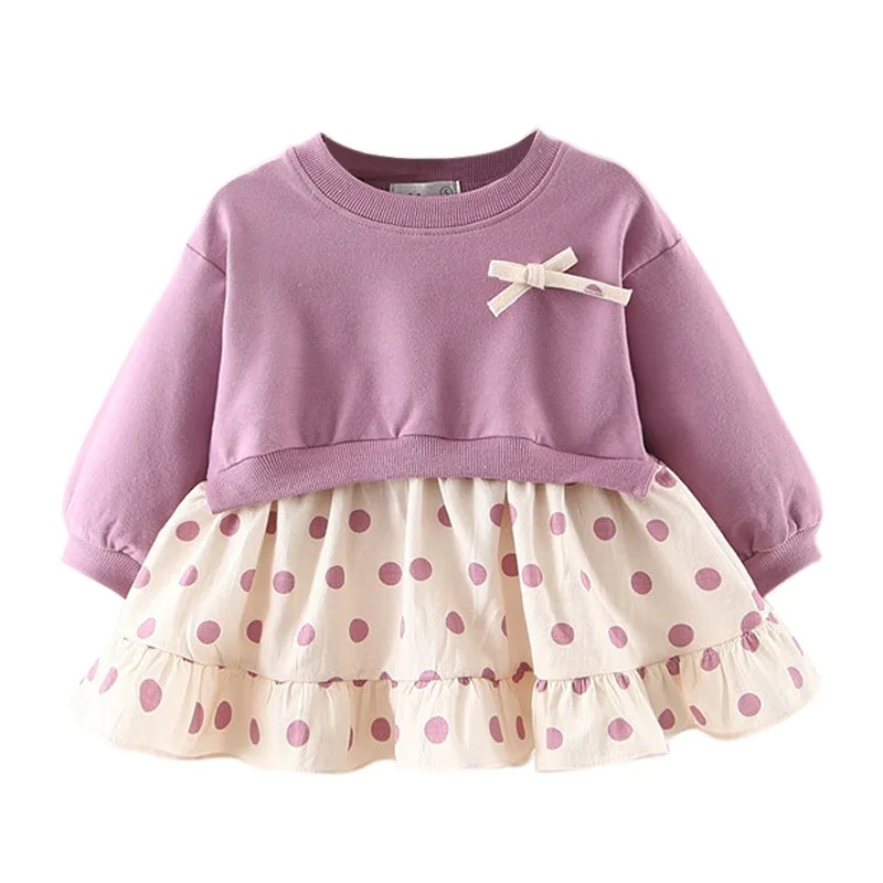 Новое поступление платья для маленьких девочек клетчатое платье с длинными