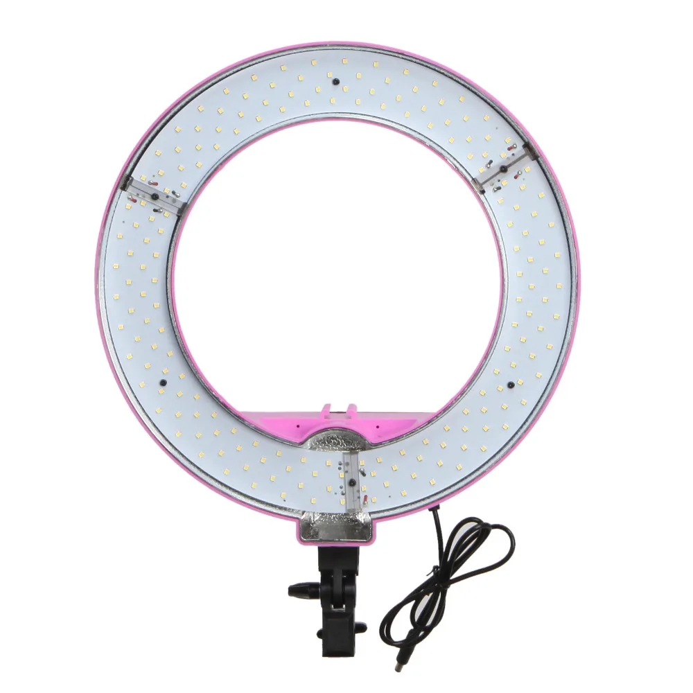 14" 40W Video LED Dimmable Ring Continuous Light with Diffuser Power Adapter Orange Filter for Photographic studio | Электроника