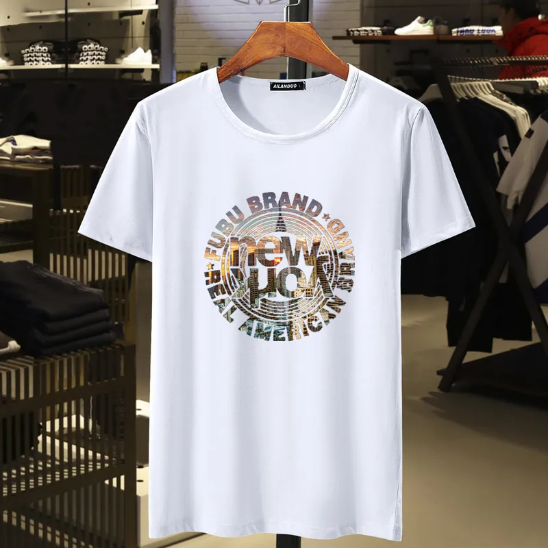 Мужская хлопковая футболка большие размеры 5XL 6XL 7XL 8XL 2019 | одежда