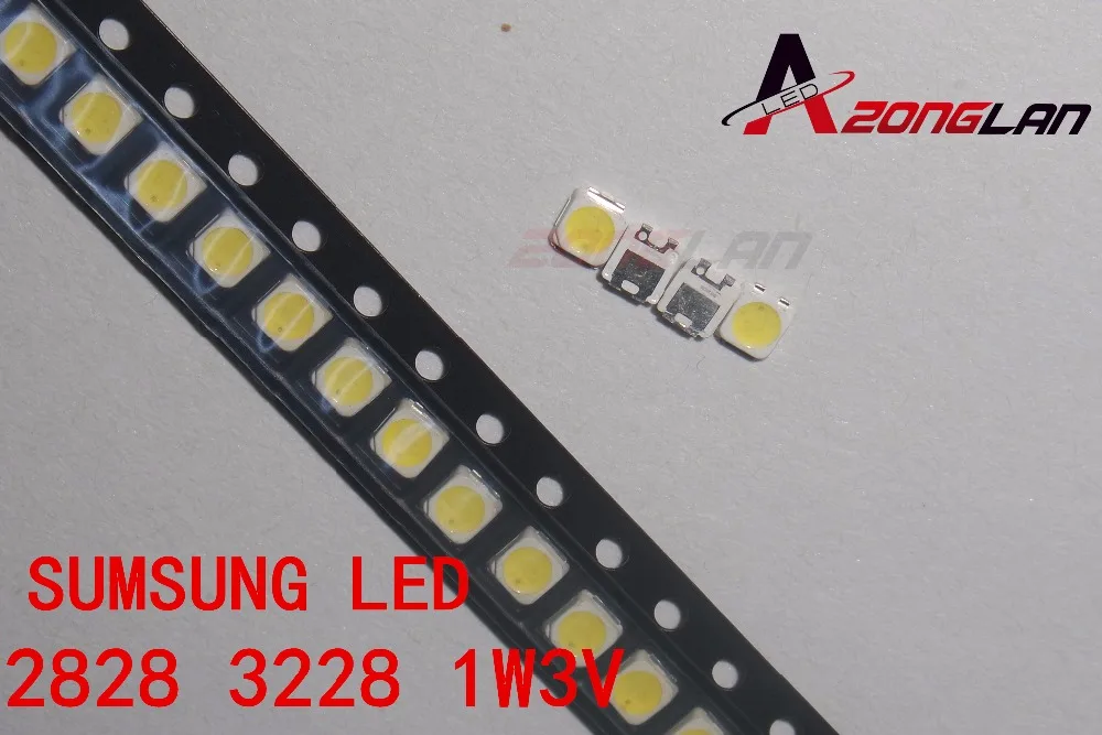 100 шт. для SAMSUNG 2828 светодиодная подсветка TT321A 1 5 Вт-3 Вт с zener 3 в 3228 прохладная белая