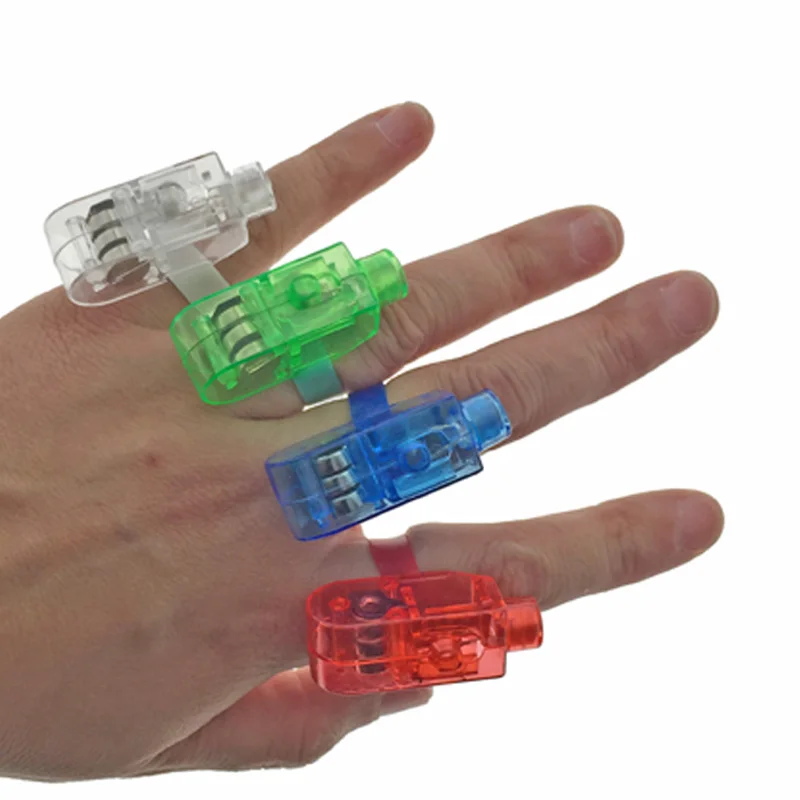 24 шт./лот светодиодное кольцо на палец лазерный луч фонарик воздушный шар светло