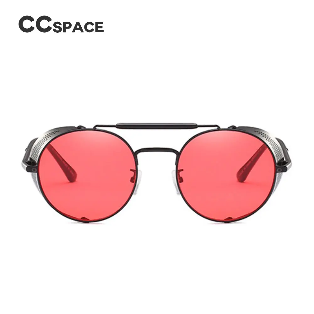 45472 стимпанк Ретро Круглые Солнцезащитные очки металлическая оправа для мужчин и