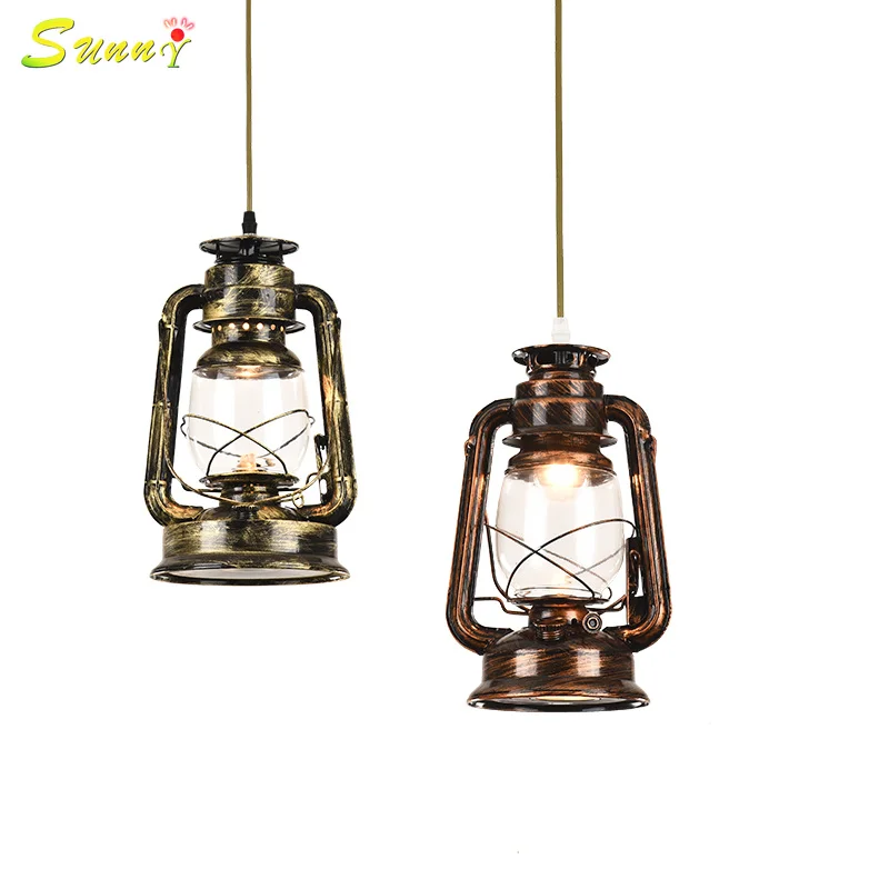 

American Retro Kerosene Pendant Lamp Loft Industrial Style Vintage Horse Lamp Pendant Lights Bar Restaurant Dining Room Hanglamp