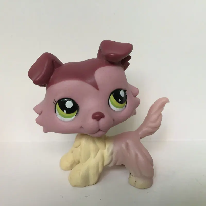 Животные магазин розовый колли милая собака фигура детская игрушка для