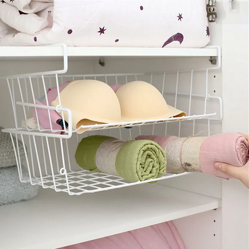 Подвесная металлическая корзина для хранения книг ткани домашней организации