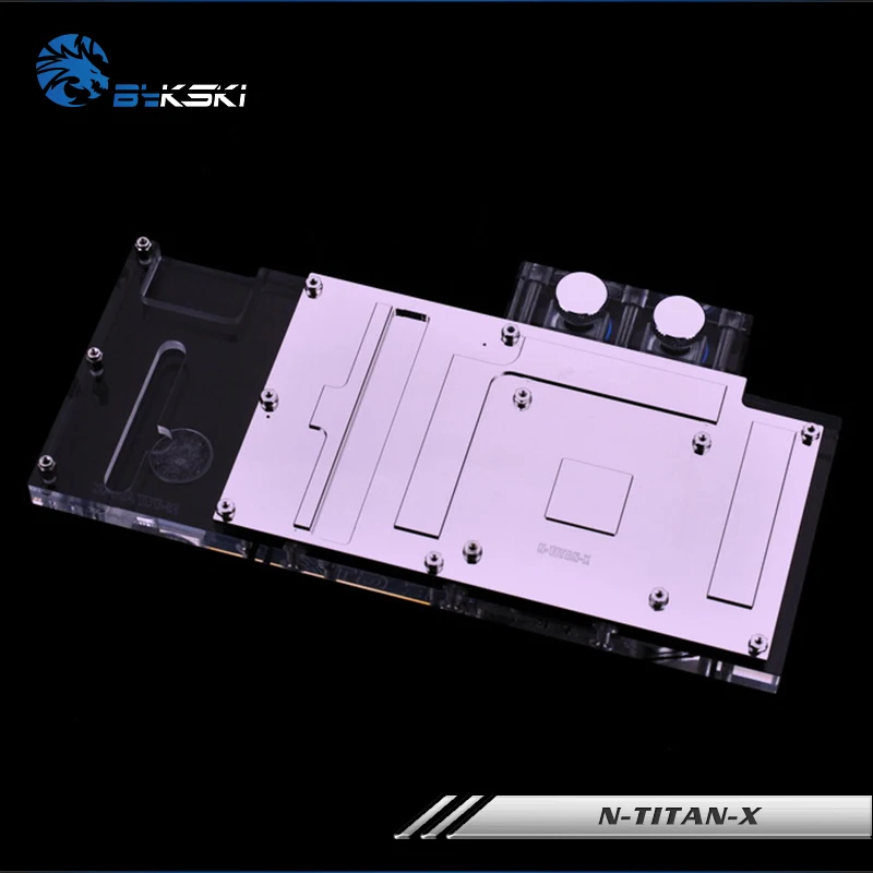 Bykski N-TITAN-X VGA полное покрытие блок водяного охлаждения с RGB светом комплект для