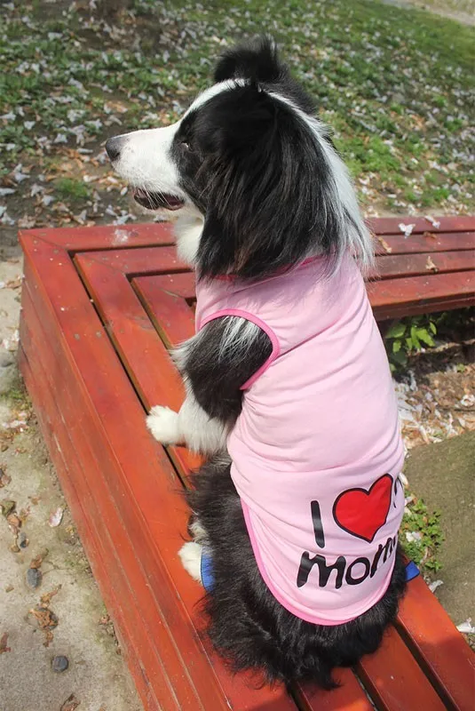 5 шт./лот Большая распродажа хлопковая одежда с надписью I Love DAD Mommy большие размеры