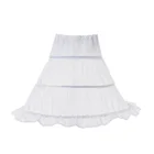 Подъюбник для девочек VOGUEON, кринолиновая Нижняя юбка для вечеринки, свадьбы, полускользящий костюм принцессы, 2-3 обруча