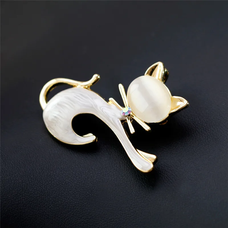 Женская заколка Кошечка в виде милого кота с кристаллами|Украшения для волос