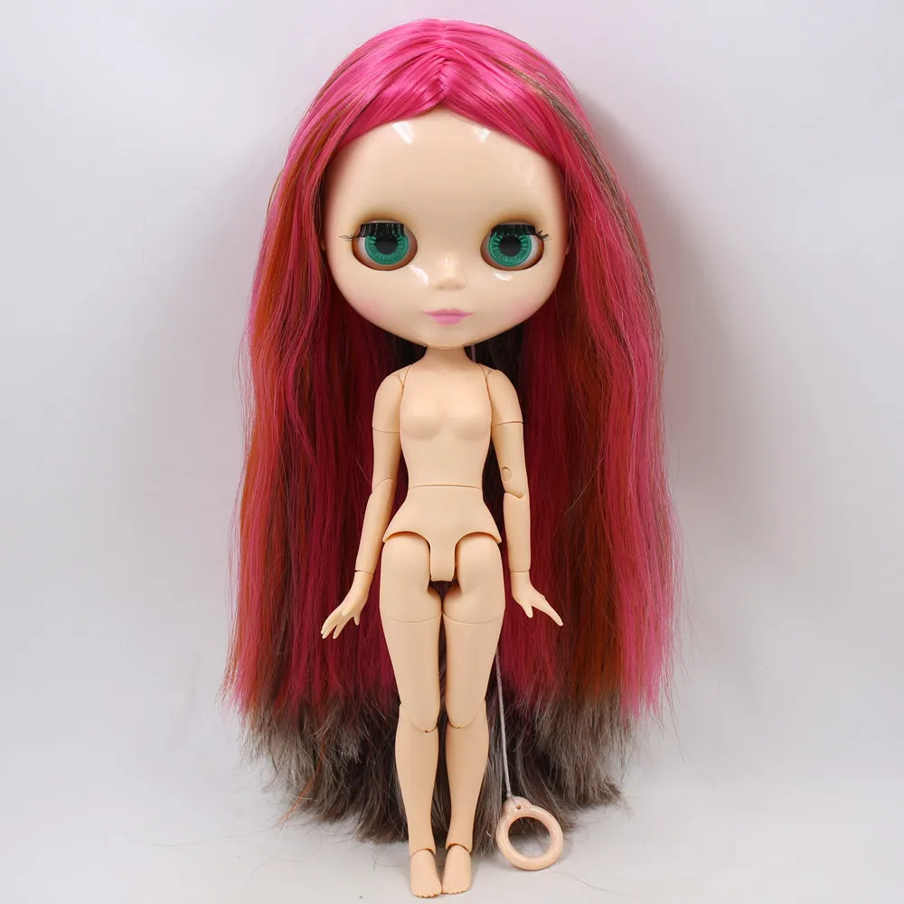 Кукла Blyth ICY DBS серии № BL8800/0222/1290/232 шарнирное тело розово красная Смешанная серая
